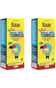 Ocean Balık Yağı Şurubu Karışık Meyve Aromalı Kral Şakir 2 x 150 ML Ocean Balık Yağı Şurubu Karışık Meyve Aromalı Kral Şakir 2 x 150 ML