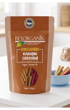 Organik Karışık Grissini 120 G Organik Karışık Grissini 120 G