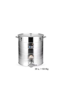 Caadex Bal Dinlendirme Kazanı, Paslanmaz Musluklu, Paslanmaz, 35 L / 50 Kg, Cx-camcs50 Caadex Bal Dinlendirme Kazanı, Paslanmaz Musluklu, Paslanmaz, 35 L / 50 Kg, Cx-camcs50