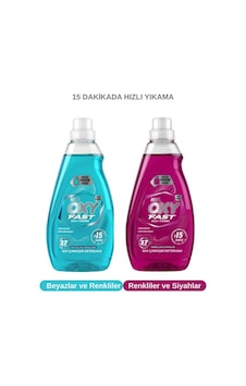 Mr. Oxy Fast Hızlı Yıkama Sıvı Çamaşır Deterjanı Renkliler&siyahlar / Beyazlar&renkliler 2950 ML