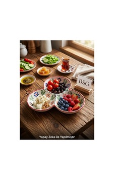 El Yapımı Seramik 3 Bölmeli Çerezlik & Sosluk - Otantik Desenli 3'lü Bölmeli Sunum Tabağı Karışık Desen Çok Renkli - 938341099 Çok Renkli El Yapımı Seramik 3 Bölmeli Çerezlik & Sosluk - Otantik Desenli 3'lü Bölmeli Sunum Tabağı Karışık Desen Çok Renkli - 938341099 Çok Renkli