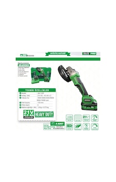 Akülü Taşlama S30 Rb-125p Haispro Akülü Taşlama S30 Rb-125p Haispro