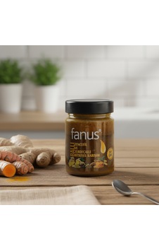 Fanus Zencefil Ve Zerdeçallı Ballı Bitkisel Karışım 400 G Fanus Zencefil Ve Zerdeçallı Ballı Bitkisel Karışım 400 G