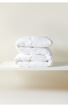 Ocean Home Textile %100 Pamuk Kumaş Kaz Tüyü Konforunda Saten Biyeli Mikrojel Çift Kişilik Yorgan 195 X 215 Cm Beyaz