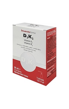 İmuneks Vitamin D3k2 Sprey 20 Ml İmuneks Vitamin D3k2 Sprey 20 Ml