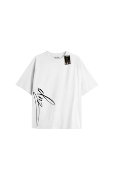 Flood Of Style Beyaz Oversize T-shirt Dnz Minimal Özel Tasarım Flood Of Style Beyaz Oversize T-shirt Dnz Minimal Özel Tasarım