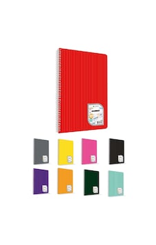 Çınar Colormaxi 100 Yaprak Çizgili A4 Defter Pp Kapak Spiralli - 3 Adet Çok Renkli Çınar Colormaxi 100 Yaprak Çizgili A4 Defter Pp Kapak Spiralli - 3 Adet Çok Renkli