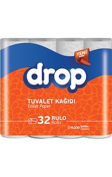 Drop Tuvalet Kağıdı Çift Katlı 32'li Drop Tuvalet Kağıdı Çift Katlı 32'li