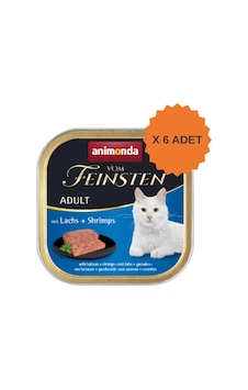 Animonda Vom Feinsten Somonlu Ve Karidesli Yetişkin Kedi Konservesi 100gr X 6 Adet Animonda Vom Feinsten Somonlu Ve Karidesli Yetişkin Kedi Konservesi 100gr X 6 Adet