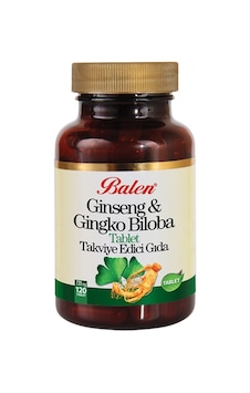 Balen Ginseng Ginkgo Biloba 720 MG 120 Tablet Balen Ginseng Ginkgo Biloba 720 MG 120 Tablet