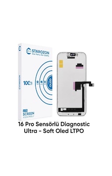 Starozon - Apple iPhone Uyumlu 16 Pro Sensörlü Diagnostic Ultra-soft Ekran Panel Starozon - Apple iPhone Uyumlu 16 Pro Sensörlü Diagnostic Ultra-soft Ekran Panel
