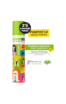 Pumpoo Amazon Kuru Şampuan 2 x 200 ML Pumpoo Amazon Kuru Şampuan 2 x 200 ML