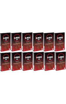 S-Box Red Kabartma Yüzeyli Prezervatif 12'li x 12