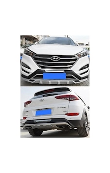 S-dizayn Hyundai Tucson Ön Ve Arka Tampon Koruma Difüzör Seti 2015-2018 A+ Kalite