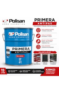 Polisan Primera Antipas Kırmızı Metal Yüzeylerde Paslanmayı Önler 15 Litre Polisan Primera Antipas Kırmızı Metal Yüzeylerde Paslanmayı Önler 15 Litre