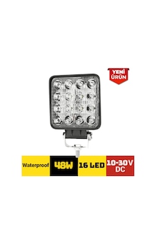 48w 16 Ledli Kare 10-30v Çalışma Lambası 301 0577