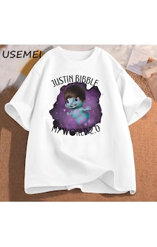Flood Of Style Justin Bibble Benim Dünya Grafik T-shirt Bibbletopia Pamuk T Shirt Erkekler Baskılı Yüksek Ka Beyaz Flood Of Style Justin Bibble Benim Dünya Grafik T-shirt Bibbletopia Pamuk T Shirt Erkekler Baskılı Yüksek Ka Beyaz