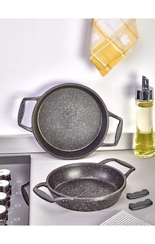 Esivitalia Döküm Granit Sahan Seti 16 Cm Ve 18 Cm Esivitalia Döküm Granit Sahan Seti 16 Cm Ve 18 Cm