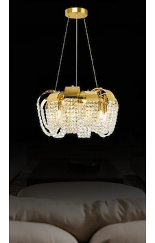 Mirella 50'lik Taşlı Avize 3191-w67-3q-kz Gold Mirella 50'lik Taşlı Avize 3191-w67-3q-kz Gold
