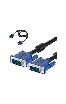 1.5 Metre Vga Kablo 15 Pin Lcd Mönitör Projeksiyon Görüntü Aktarma Kablosu