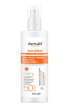 Dermokil Çok Yönlü Yüksek Koruyucu Güneş Spreyi SPF50+ 200 ML Dermokil Çok Yönlü Yüksek Koruyucu Güneş Spreyi SPF50+ 200 ML