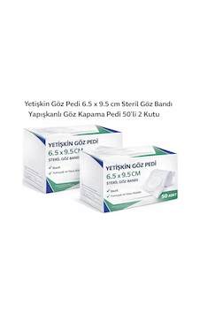 Hemengo Yetişkin Göz Pedi 6.5 X 9.5 Cm Steril Yapışkanlı Göz Bandı 50 Li 2 Kutu Göz Kapama Pedi Hmngobzs Hemengo Yetişkin Göz Pedi 6.5 X 9.5 Cm Steril Yapışkanlı Göz Bandı 50 Li 2 Kutu Göz Kapama Pedi Hmngobzs