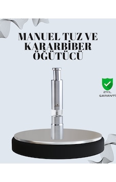 Tuz Kararbiber Öğütücü - Şeffaf Akrilik Hazne Çok Renkli Tuz Kararbiber Öğütücü - Şeffaf Akrilik Hazne Çok Renkli
