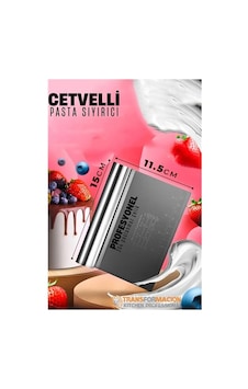 Pasta Spatulası - Profesyonel Hamur Sıyırıcı - Ölçü Cetvelli Pasta Hamur Spatulası Siyah