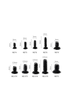 Htf 500 Adet Mini Km Vida Seti M2/m2,5/m3mm Gümüş Yıldız Kafa 50 Şer Adet 10 Çeşit Şeffaf Çanta Htf 500 Adet Mini Km Vida Seti M2/m2,5/m3mm Gümüş Yıldız Kafa 50 Şer Adet 10 Çeşit Şeffaf Çanta