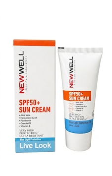 New Well Spf50+ Sun Cream 50 Ml Yüksek Koruma Güneş Kremi Uva Uvb & Mavi Işık Korumalı Nemlendirici Etkili New Well Spf50+ Sun Cream 50 Ml Yüksek Koruma Güneş Kremi Uva Uvb & Mavi Işık Korumalı Nemlendirici Etkili