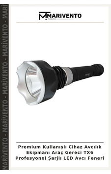 Premium Kullanışlı Cihaz Avcılık Ekipmanı Araç Gereci Tx6 Profesyonel Şarjlı Led Avcı Feneri Beyaz Premium Kullanışlı Cihaz Avcılık Ekipmanı Araç Gereci Tx6 Profesyonel Şarjlı Led Avcı Feneri Beyaz