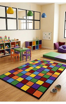 Renkli Kutu Mozaik Kareler Anaokulu Kreş Çocuk Eğitim Oyun Halısı Çok Renkli Renkli Kutu Mozaik Kareler Anaokulu Kreş Çocuk Eğitim Oyun Halısı Çok Renkli