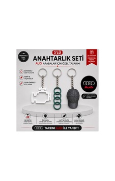 Arabacılara Özel Audi 3 Lü Anahtarlık Seti Arabacılara Özel Audi 3 Lü Anahtarlık Seti