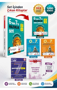 Tonguç 6 Dan 7 Ye Hazırlık Seti + 7. Sınıf Paragrafon Tonguç 6 Dan 7 Ye Hazırlık Seti + 7. Sınıf Paragrafon
