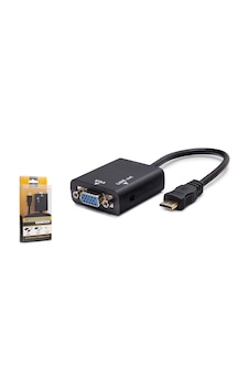 Hadron Hdx7762 Hdmı Mini To Vga Çevirici Adaptör Sesli M/f Siyah Hadron Hdx7762 Hdmı Mini To Vga Çevirici Adaptör Sesli M/f Siyah