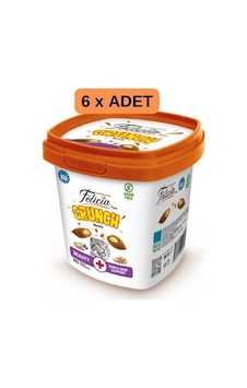 Felicia Crunch Beauty Tahılsız Kedi Ödül Maması 100gr X 6 Adet Felicia Crunch Beauty Tahılsız Kedi Ödül Maması 100gr X 6 Adet