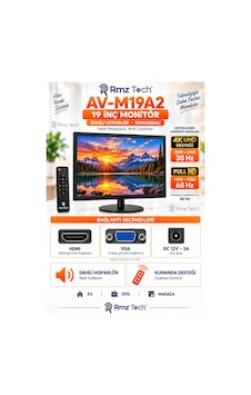Avenir Av-m19a2 19 İnç Monitör 4k 30hz Destekli Full Hd 60hz Hdmı Vga Hoparlörlü Kumandalı Avenir Av-m19a2 19 İnç Monitör 4k 30hz Destekli Full Hd 60hz Hdmı Vga Hoparlörlü Kumandalı
