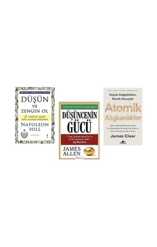 Atomık Alıskanlıklar + Dusun Ve Zengın Ol + Dusuncenın Gucu 3 Set Atomık Alıskanlıklar + Dusun Ve Zengın Ol + Dusuncenın Gucu 3 Set