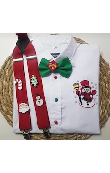 Coolpartyshop Askı Papyon Pantolon Kırmızı