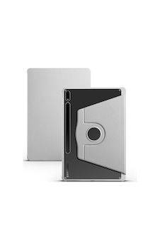 Galaxy Uyumlu  Tab S8 Plus Sm-x800 Kılıf Termik Kalem Bölmeli Dönebilen Standlı Kılıf