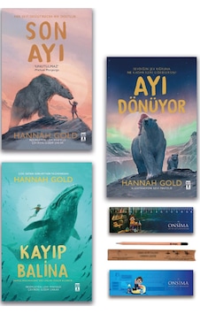 Genç Timaş Ayı Dönüyor - Son Ayı - Kayıp Balina - Hannah Gold Set 3 Kitap
