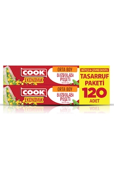 Cook Eko Buzdolabı Poşeti Orta Boy 120'li Çok Renkli Cook Eko Buzdolabı Poşeti Orta Boy 120'li Çok Renkli