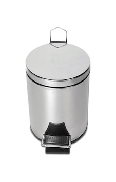 Omnisoft Plx3700-303 Krom Pedallı Paslanmaz Çöp Kovası 3 Lt