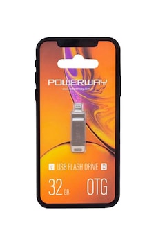 Powerway 32 Gb İphone Usb 2.0 Otg Metal Flash Bellek Standart Powerway 32 Gb İphone Usb 2.0 Otg Metal Flash Bellek Standart