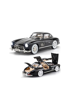 Mercedes Sl300 Gullwıng 1:24 Diecast Metal Araba Koleksiyon Sesli Işıklı Siyah Mercedes Sl300 Gullwıng 1:24 Diecast Metal Araba Koleksiyon Sesli Işıklı Siyah