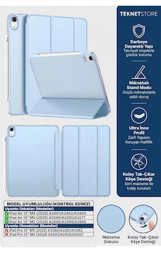Ipad Air 13" M4 M3 M2 Uyumlu Kılıf Ultra İnce Akıllı Uyku Modlu Standlı Zarif Koruyucu Kapak Kapaklı Kılıf Ipad Air 13" M4 M3 M2 Uyumlu Kılıf Ultra İnce Akıllı Uyku Modlu Standlı Zarif Koruyucu Kapak Kapaklı Kılıf