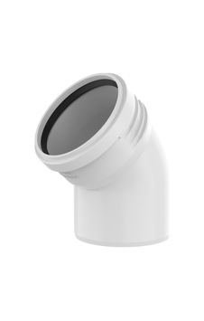 125-45 Mm Yeni Pvc Residence Açık Dirsek