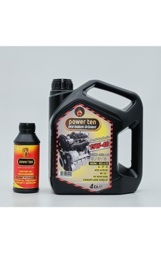 Power Ten 15w40 Motor Yağı 4 Litre + Motor Yağ Katkısı Power Ten 15w40 Motor Yağı 4 Litre + Motor Yağ Katkısı