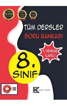 8. Sınıf Tüm Dersler Soru Bankası Video Çözümlü - Kitap Vadisi Yayınları 8. Sınıf Tüm Dersler Soru Bankası Video Çözümlü - Kitap Vadisi Yayınları