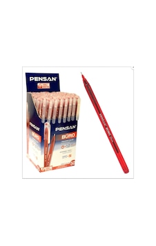 Tükenmez Kalem 10 Adet Kırmızı Renk 1.0 MM Büro Tipi Ballpoint Pen Tükenmez Kalem 10 Adet Kırmızı Renk 1.0 MM Büro Tipi Ballpoint Pen
